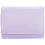 1642 Flap Over Leather Purse with Zip Coin Section Lilac