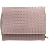 1642 Circles Small Flap Over Leather Purse with Coin Pocket
