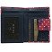 1642 Polka Medium Zip Around Leather Purse (Bow Print)