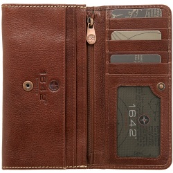 1642 Vachetta Large Leather Flap Over Purse