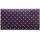1642 Polka Dots Large Flap Over Leather Purse (Purple)