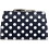 1642 Polka Slim Frame Clip Top Leather Coin Purse Navy