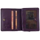 1642 Small Flap Over Leather Purse with Zip Coin Section