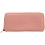 1642 Zip Around Leather Purse Rose Pink