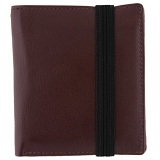 1642 Leather Two Fold Notecase Wallet with Black Elastic Fastener