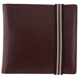 1642 Leather Two Fold Notecase Wallet with Elastic Fastener
