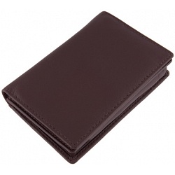 1642 Leather Flap Over Business Card Holder
