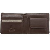1642 Leather Two Fold Notecase Wallet with Coin Pocket