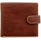 1642 Vachetta Two Fold Mens Leather Wallet with Coin Pocket and Tab