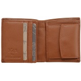 1642 Leather Two Fold Notecase Wallet with Coin Pocket