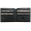1642 Lichfield Leather Two Fold Notecase Wallet / Credit Card Holder Black