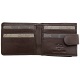 1642 Leather Two Fold Notecase Wallet with Rear Coin Pocket