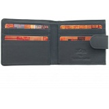 1642 Leather Two Fold Notecase Wallet with Rear Coin Pocket