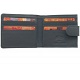 1642 Leather Two Fold Notecase Wallet with Rear Coin Pocket