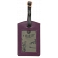 1642 Buttons Applique Leather Passport Holder and Luggage Tag
