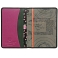 1642 Buttons Applique Leather Passport Holder and Luggage Tag