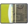 1642 Buttons Applique Leather Passport Holder and Luggage Tag