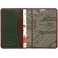 1642 Buttons Applique Leather Passport Holder and Luggage Tag