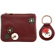 1642 Buttons Applique Zip Top Coin Purse and Keyring Gift Set