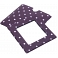 1642 Polka Leather Coin Purse and Mirror Gift Set (Purple)