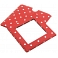 1642 Polka Leather Coin Purse and Mirror Gift Set (Red)