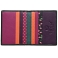 1642 Buttons Applique Slim Leather Credit Card Holder / Wallet