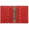 1642 Polka Slim Leather Credit Card Holder / Wallet (Red)