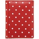 1642 Polka Slim Leather Credit Card Holder / Wallet (Red)
