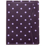 1642 Polka Travel Pass / Oyster Card Holder Wallet (Purple)