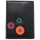 1642 Buttons Leather Travel Pass / Oyster Card Holder Wallet Black