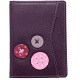 1642 Buttons Leather Travel Pass / Oyster Card Holder Wallet