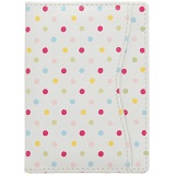 1642 Polka Dots Travel Pass / Oyster Card Holder Wallet (White)