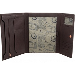 1642 Leather A4 Flap Over Conference Folder / Portfolio / Folio