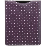 1642 Polka Dots iPad Sleeve / Leather Apple iPad Case (Purple)