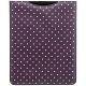 1642 Polka Dots iPad Sleeve / Leather Apple iPad Case (Purple)