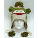 Animal Beanies Green Monster Woollen Adult / Kids Winter Beanie Cap / Hat