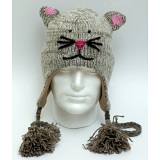 Animal Beanies Grey Mouse Woollen Adult / Kids Winter Beanie Cap / Hat