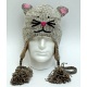 Animal Beanies Grey Mouse Woollen Adult / Kids Winter Beanie Cap / Hat