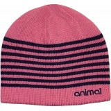 Animal Dillera Womens Reversible Pink / Navy Winter Beanie Hat