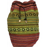 Baeres Woven Bucket Bag / Shoulder Bag with Shell Tassels