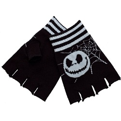 The Nightmare Before Christmas Jack Web Fingerless Winter Gloves / NBX / NBC