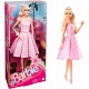 Barbie Movie Doll - Margot Robbie As Barbie - Collectible Doll Wearing Pink And White Gingham Dress With Daisy Chain Necklace​​​​ - HPJ96