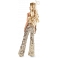Barbie Movie Dolls UK Margot Robbie as Barbie wearing Gold Disco Jumpsuit with Glossy Curls and Golden Heels HPJ99