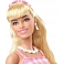 Barbie Movie Doll - Margot Robbie As Barbie - Collectible Doll Wearing Pink And White Gingham Dress With Daisy Chain Necklace​​​​ - HPJ96