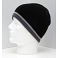 Beechfield Black / Grey Heavy Gauge Knitted Winter Beanie Cap