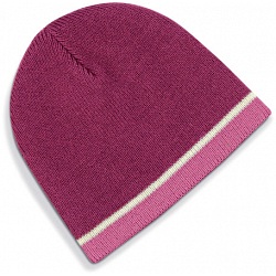 Beechfield Mulberry Pink Heavy Gauge Knitted Winter Beanie Cap