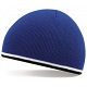 Beechfield Royal Blue / White / Black Stripe Winter Beanie Cap
