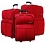 Caribee Tourist 3 Piece (20" 24" 28") Luggage Set Red 