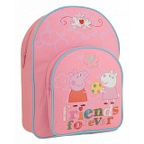 Peppa Pig Friends Forever Childrens Bag / Kids Pink Backpack / Rucksack