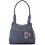 Ciccia Dangle Bow Ball Leather Shoulder Bag / Handbag Slate 